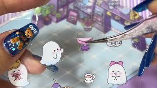 8 Mini Worlds in One Video ✂️ | Soft ASMR Scene Sticker Making screenshot 5
