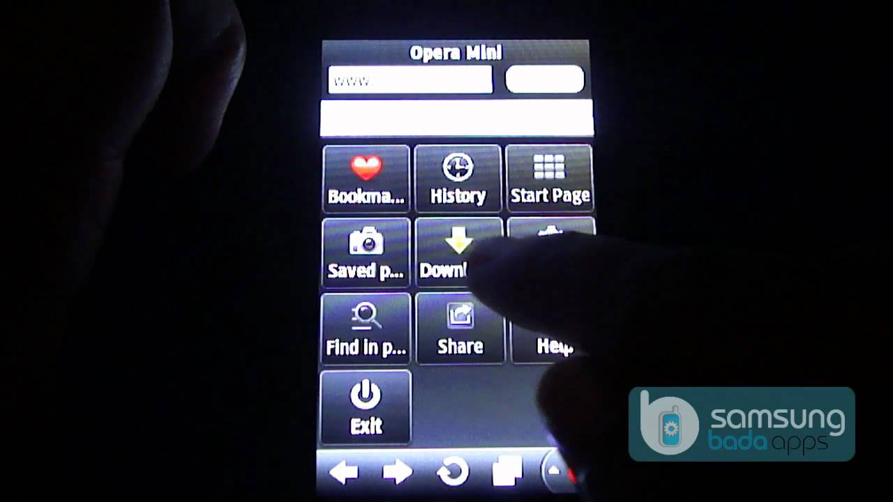 Opera Mini Browser on Samsung Wave/Wave II (Demo on s8530 ...