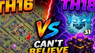 TH16 vs TH18 😳 fantastic Fight! TH16 Can’t Believe This… clash of clans