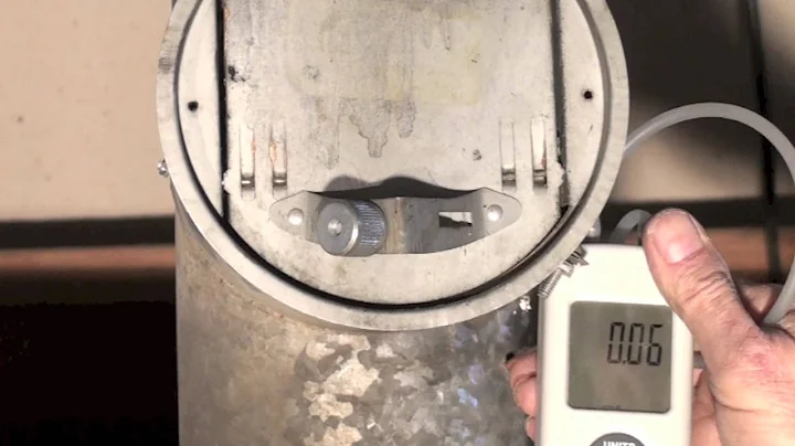 How to set the oil furnace barometric damper