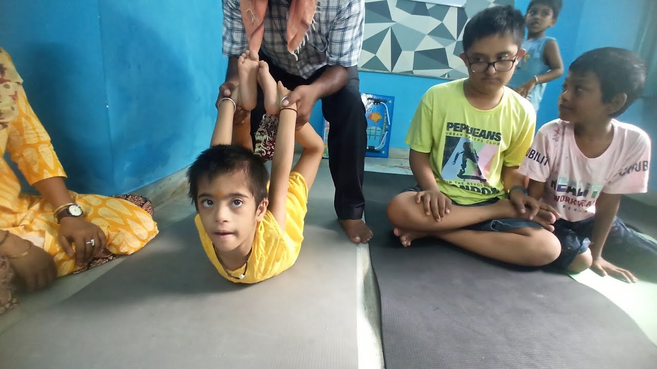 SPECIAL YOGA THERAPY BY PROFESSIONALS FOR MENTALLY DISABLED CHILDRENS