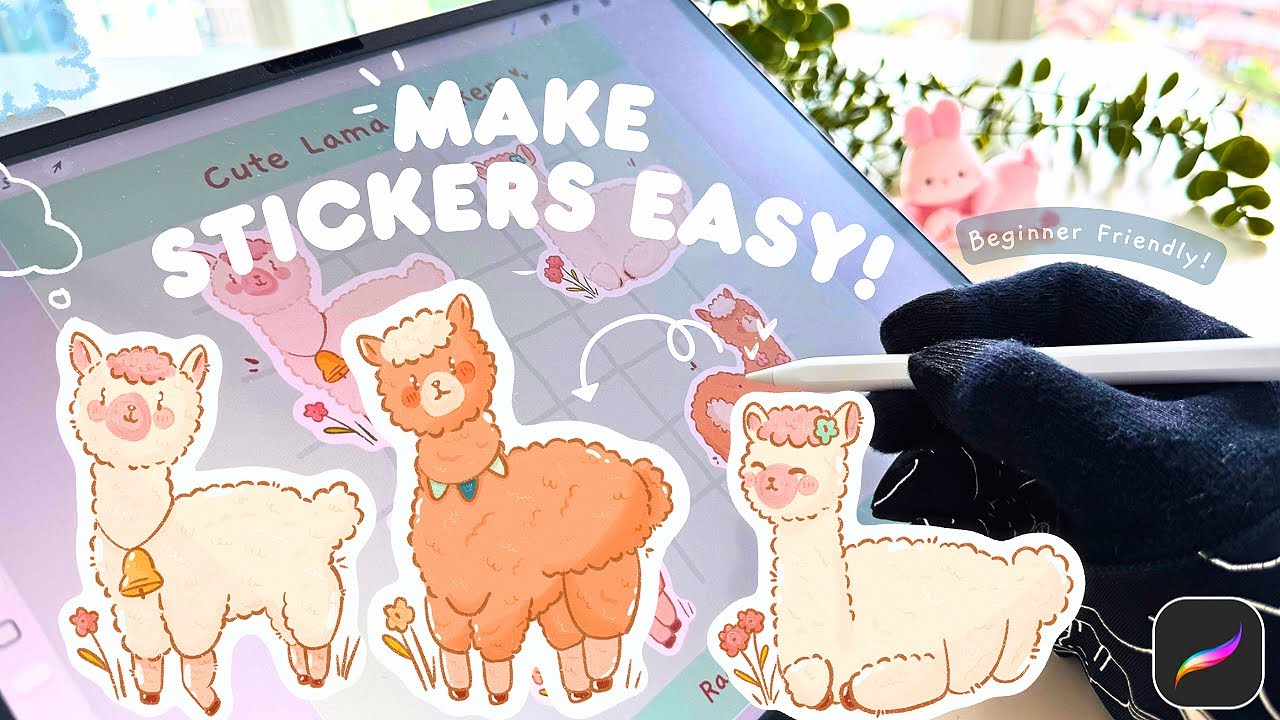 How to Draw Stickers in Procreate+Tips✨ Easy Beginner Tutorial 🌱