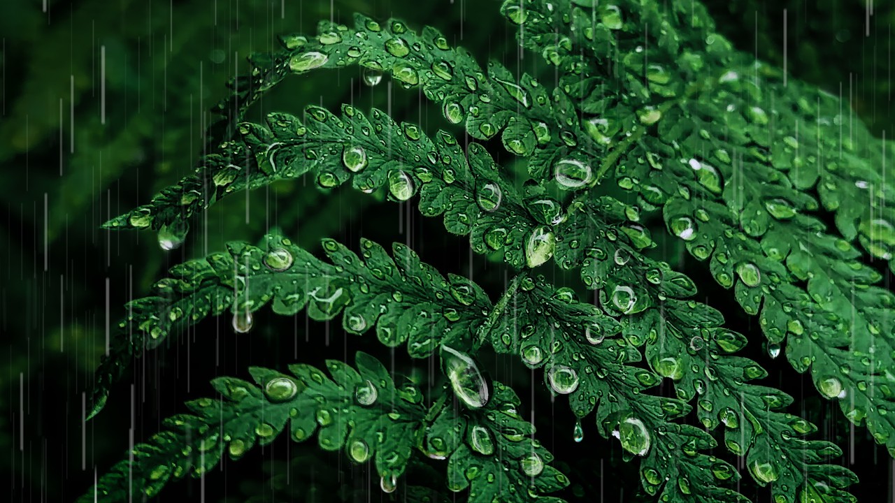 Rain Noise for Sleeping with Distant Rumbling Thunder