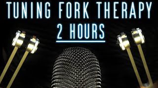 ASMR Tuning Fork Sounds For ULTIMATE Relaxation & Deep Sleep [2 Hours/Meditation/Sleep/No Talking]