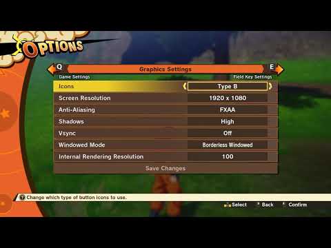 How To Switch Controls Hints To Keyboard And Mouse Dragon Ball Z