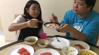 Salmon Atlantic versus Trout - raw & air fried taste test