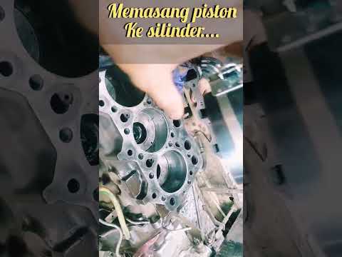 Cara memasang piston
