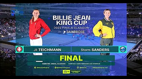 Jil Teichmann (SUI) vs Storm Sanders (AUS)  F BJK ...