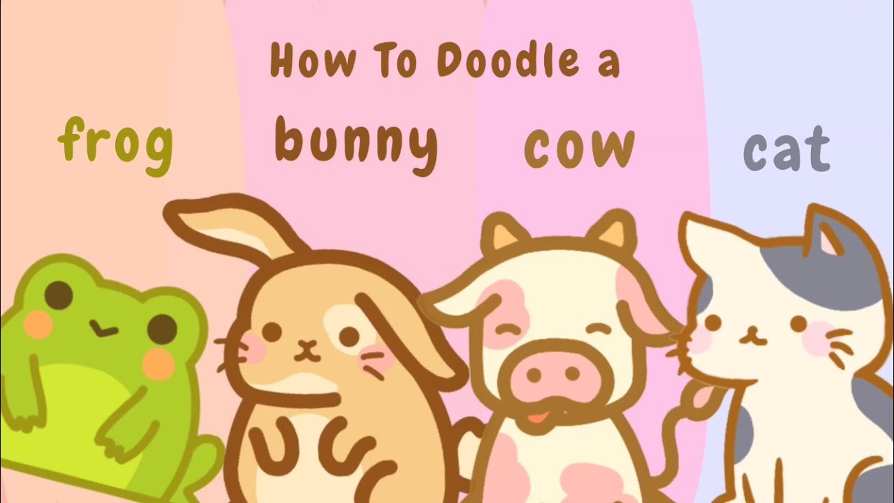 Cute cow  Cute cartoon drawings, Cute doodles, Cute cartoon animals