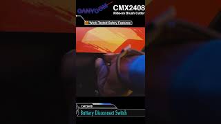 Canycom Ride-on Brush Cutter CMX2408 Battery Disconnect Switch #shorts #brushcutter