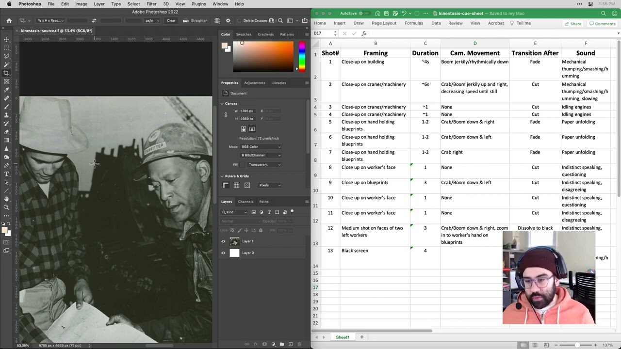 Kinestasis Demo [1/7] How to Crop Images and Plan for Kinestasis with a Cue Sheet