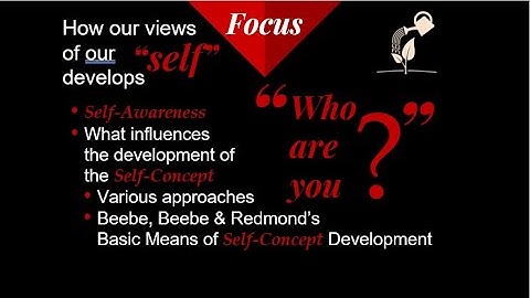 How the "Self" is Developed: Self-Concept
