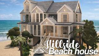 .ೀ  hillside family large beach house ☀️ - bloxburg exterior build ꕤ˚₊⊹
