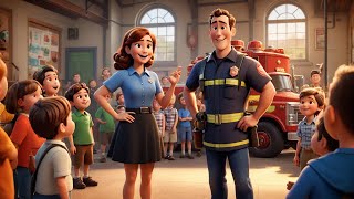 The Kids Learn About Firefighting And Drive A Real Fire Truck Junior Firefighters Adventure