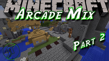 MINECRAFT ARCADE MIX WITH THE MINE MEN - MINECRAFT MINIGAMES PART 2