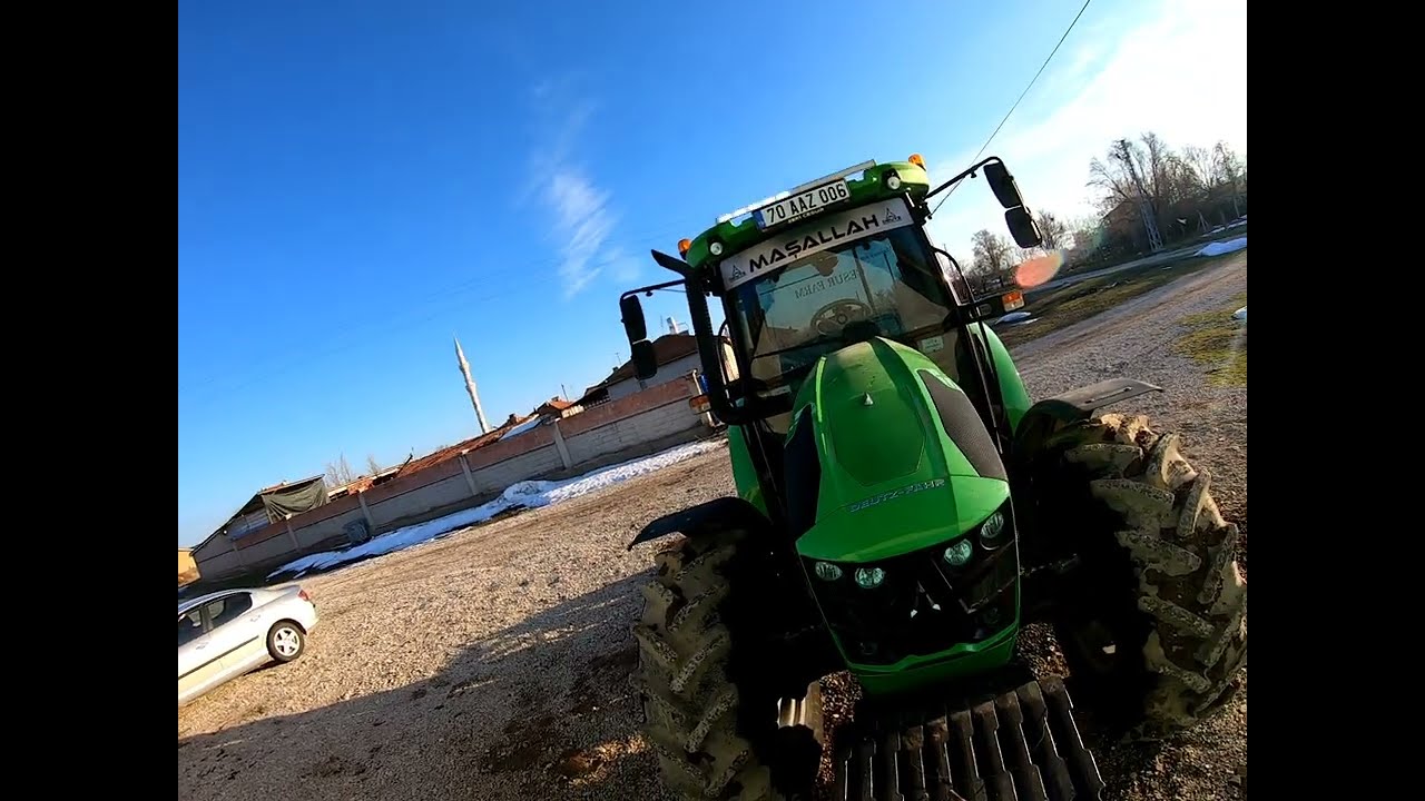 Deutz fahr 5090 G çakar Led lamba taktık muhabbette ettik