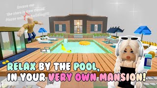 Build Your Own Cozy Mansion with a Pool | Roblox 3008 House Ideas