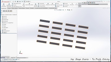 Solid Works Tutorial 025 Matrices Parte 6   Matriz Instancias a Ignorar