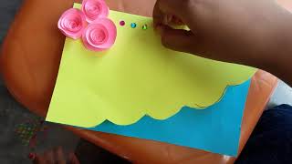 how to make beautiful  birthday  card very easily  at home/step by step