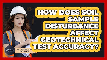 How Does Soil Sample Disturbance Affect Geotechnical Test Accuracy? - Civil Engineering Explained