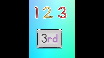 Ordinal numbers 1st -5th