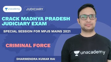 Criminal Force| MPJS Mains 2021 | MP ADPO | Dharmendra Kumar Rai