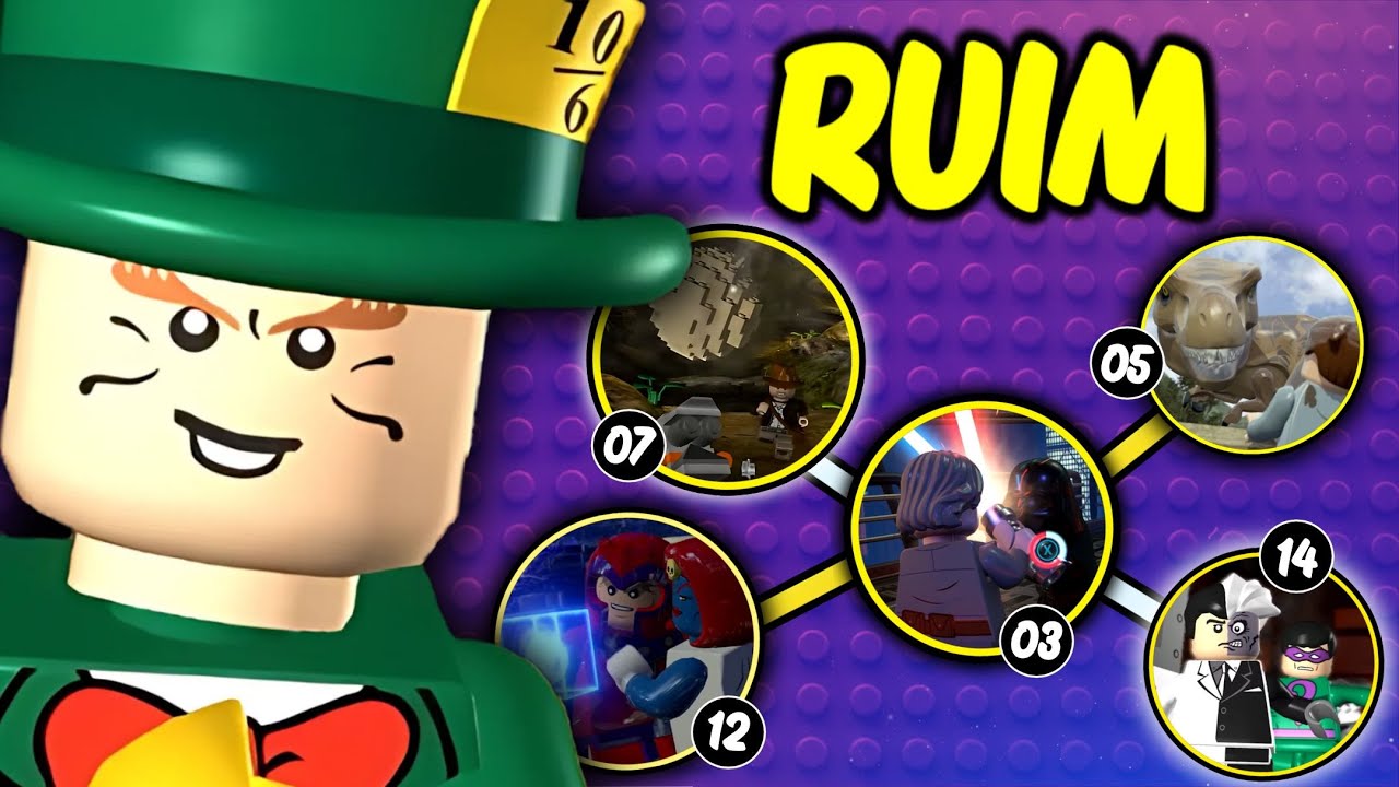 Qual a PIOR fase de CADA jogo da LEGO ?