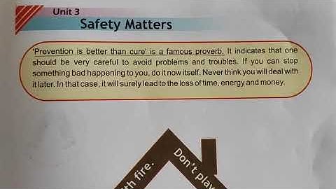 Class - 2, Subject - Moral Science, Video - 15, Part - 2, Chapter - 3:Safety Matters By Mrs Inshu