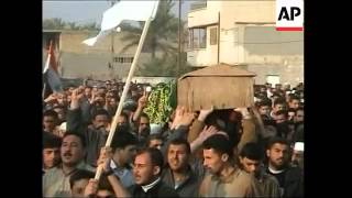 Funeral for head of Fallujah city council killed by gunmen