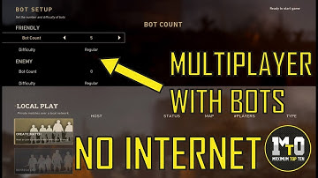 CALL OF DUTY WWII - HOW TO PLAY LOCAL MULTIPLAYER SPLIT SCREEN WITH BOTS - NO INTERNET REQUIRED