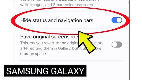 Hide Notification/StatusBars On Samsung Galaxy S24 Ultra While taking screenshot, screen recording