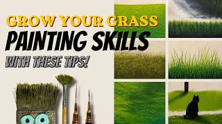 Grass Tips that are ACTUALLY helpful! Acrylic Painting Tutorial!
