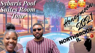 Sybaris Pool Suite Room Tour Vlog Our Honeymoon 2021 Northbrook IL Black Love