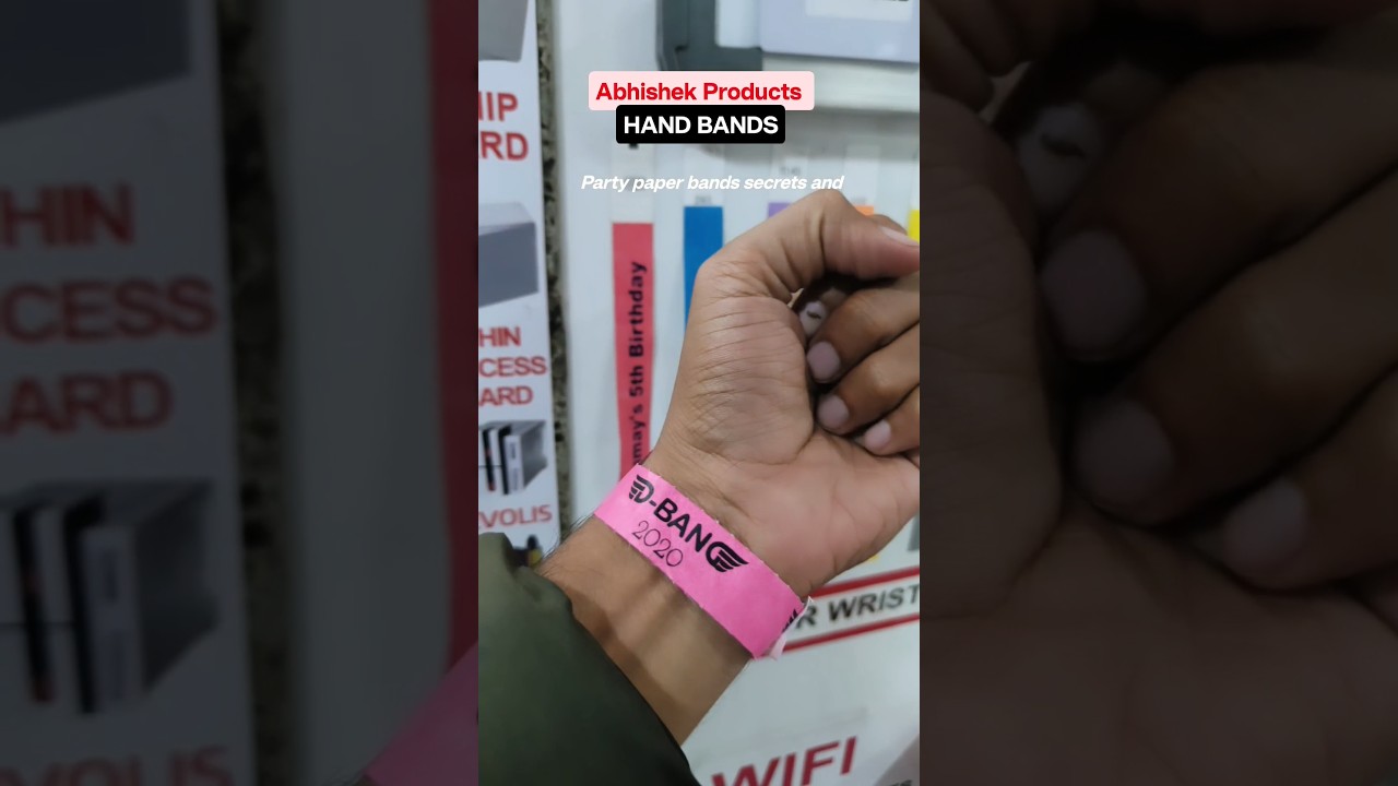 🎉 Paper Wrist Bands, Hand Bands for Parties, Clubs, Pubs | Abhishekid.com #businessideas