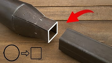 How to Connect a Round Pipe to a Square Tube | Round to Square Transition | Welding & Cutting Tricks