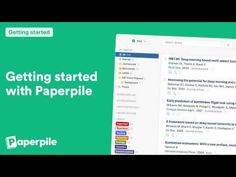 How to get started with Paperpile reference manager