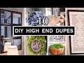 Top 10 diy home decor projects  diy high end dupes