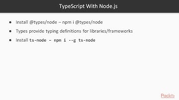 Mastering TypeScript Programming Techniques: Enable TypeScript for Node.js| packtpub.com