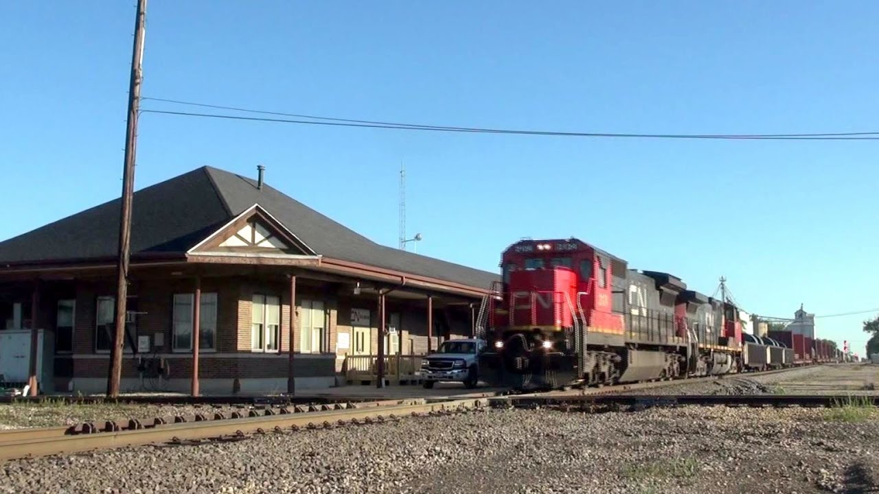 Amtrak and CN Manifests at Gilman, IL 8/17/2012 YouTube