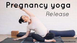 Pregnancy yoga ~ release | hips + upper body | 25min | 1st + 2nd trimester ✨💛✨