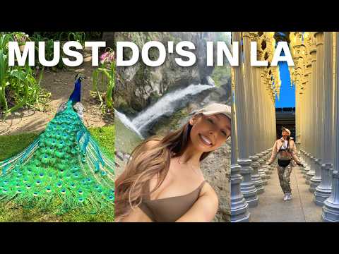 Los Angeles travel vlog (waterfall hike, behind the hollywood sign, peacock cafe, the LA lamps)