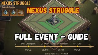 STATE OF SURVIVAL: NEXUS STRUGGLE - FULL EVENT GUIDE