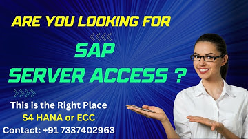 SAP S4 HANA Server Access and ECC Server Access | SAP Training Servers for practice | #saps4hana