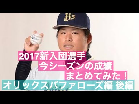 no.92 2017新入団選手今シーズンの成績まとめてみた!オリックスバファローズ編 後編ドラフト5位 小林啓祐 ドラフト6位 山崎颯一郎 ドラフト7位 飯田大祐 ドラフト8位 沢田圭佑