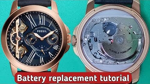 How to change the battery FOSSIL ME1162 automatic twist watch
