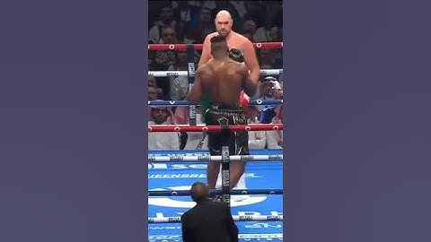 Тот самый нокдаун в поединке Фьюри и Нганну Tyson Fury vs Francis Ngannou knocked down