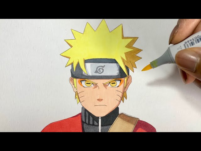 How to Draw Naruto Sage Mode Easy Step-by-Step Tutorial