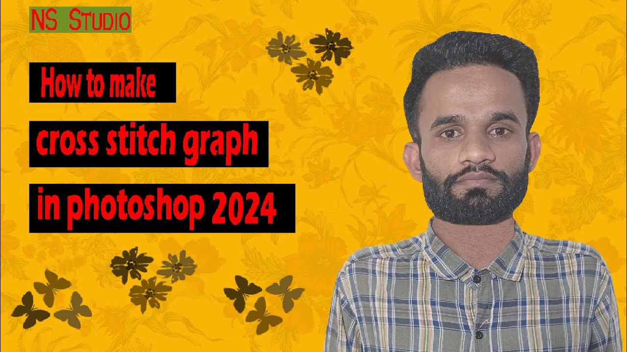 How to make cross stitch graph in #photoshop CS6 2024 - YouTube