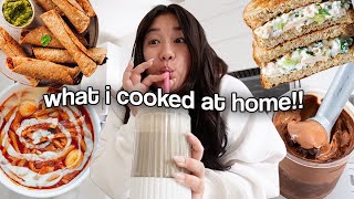 WHAT I COOKED AT HOME!! easy recipes to cook at home!