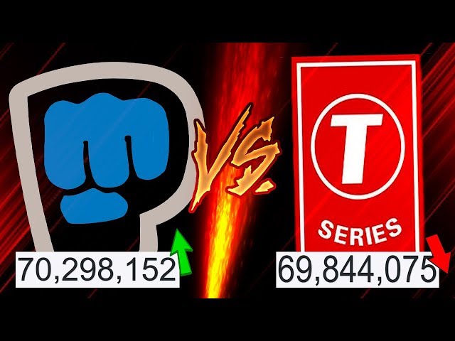 PEWDIEPIE VS T-SERIES LIVE SUB COUNT: WHO WILL PREVAIL? 